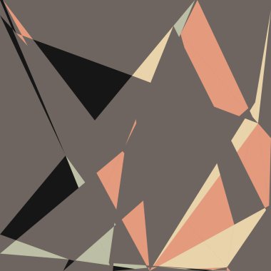 Geometrik soyutlama üretken sanat arkaplan çizimi