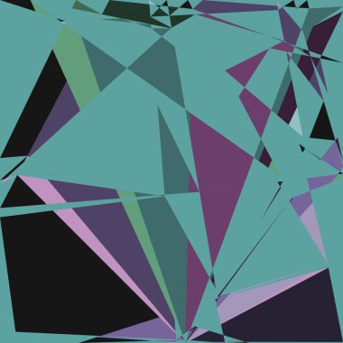 Geometrik soyutlama üretken sanat arkaplan çizimi