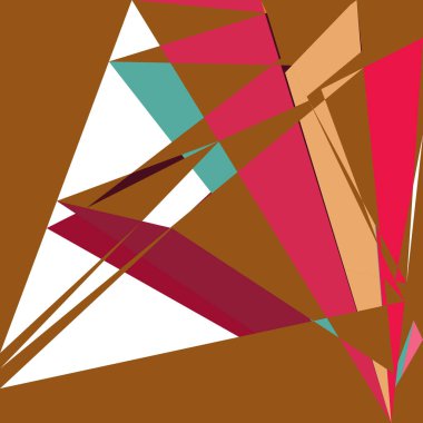 Geometrik soyutlama üretken sanat arkaplan çizimi