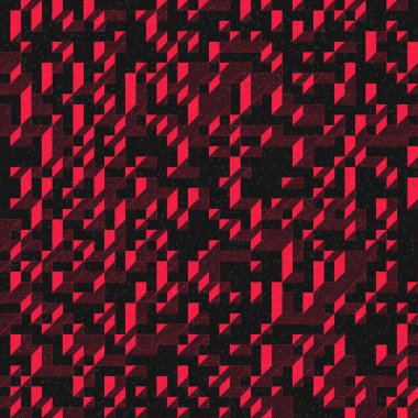 Edward Zajec 'in 1971' deki Il Cubo 'sunun uygulanması. Esasen 8 taştan oluşan bir Truchet fayans seti ve yerleştirme sanatı illüstrasyonu için kurallar