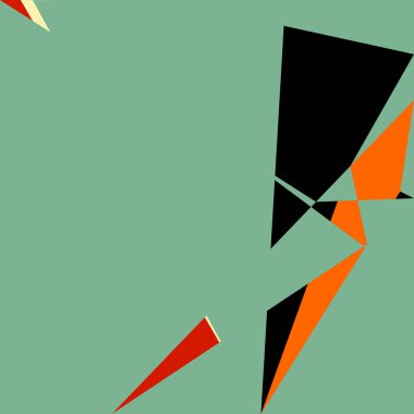 Geometrik soyutlama üretken sanat arkaplan çizimi