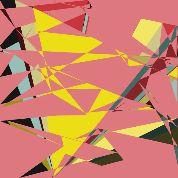 Geometric Abstraction Generative Art Background Art Illustration — Wektor stockowy