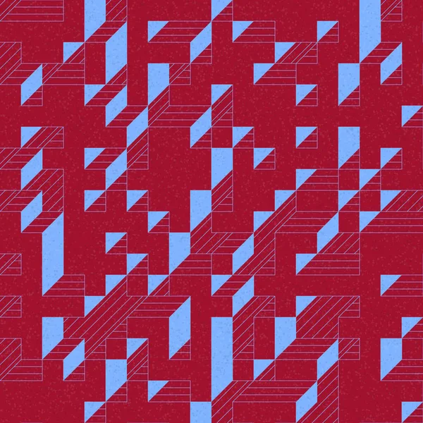 Edward Zajec 'in 1971' deki Il Cubo 'sunun uygulanması. Esasen 8 taştan oluşan bir Truchet fayans seti ve yerleştirme sanatı illüstrasyonu için kurallar