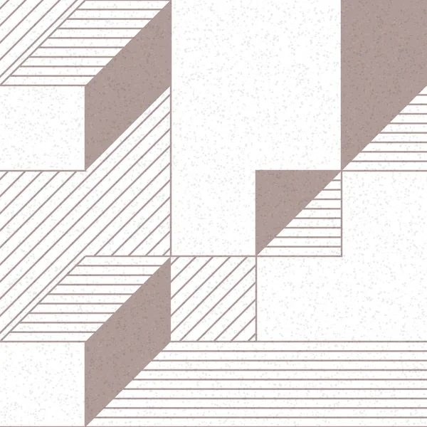 Edward Zajec 'in 1971' deki Il Cubo 'sunun uygulanması. Esasen 8 taştan oluşan bir Truchet fayans seti ve yerleştirme sanatı illüstrasyonu için kurallar