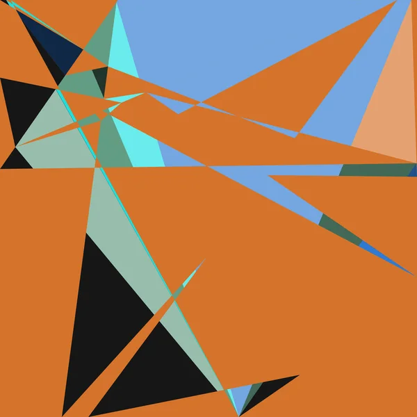 Geometrische Abstractie Generatieve Kunst Achtergrond Kunst Illustratie — Stockvector