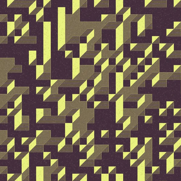 Edward Zajec 'in 1971' deki Il Cubo 'sunun uygulanması. Esasen 8 taştan oluşan bir Truchet fayans seti ve yerleştirme sanatı illüstrasyonu için kurallar