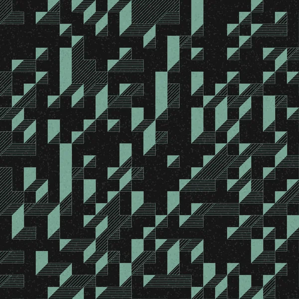 Edward Zajec 'in 1971' deki Il Cubo 'sunun uygulanması. Esasen 8 taştan oluşan bir Truchet fayans seti ve yerleştirme sanatı illüstrasyonu için kurallar