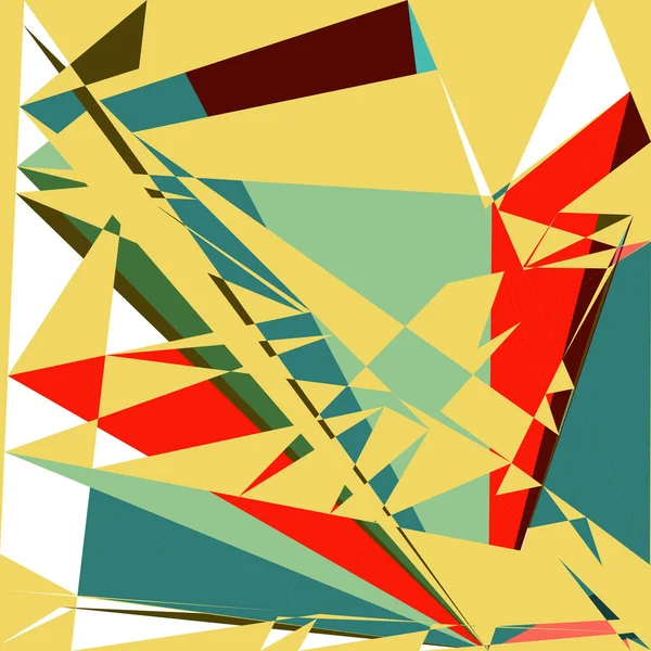 Geometrische Abstractie Generatieve Kunst Achtergrond Kunst Illustratie — Stockvector