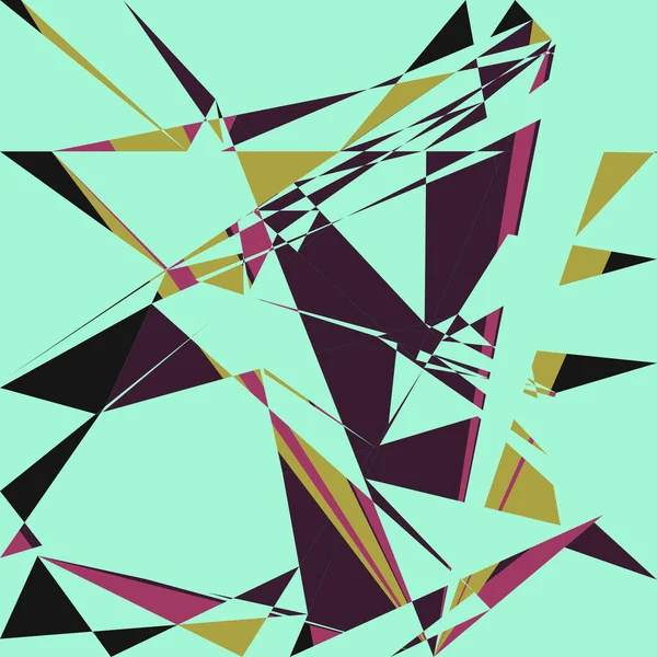 Geometric Abstraction Generative Art Background Art Illustration — Stockvektor