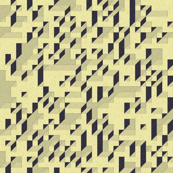 Edward Zajec 'in 1971' deki Il Cubo 'sunun uygulanması. Esasen 8 taştan oluşan bir Truchet fayans seti ve yerleştirme sanatı illüstrasyonu için kurallar