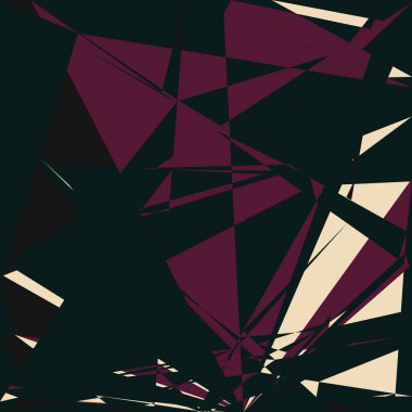 Geometrik soyutlama üretken sanat arkaplan çizimi