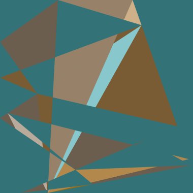 Geometrik soyutlama üretken sanat arkaplan çizimi