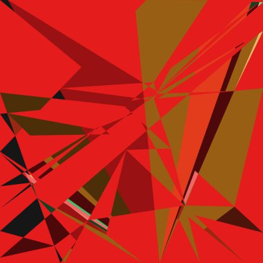 Geometrik soyutlama üretken sanat arkaplan çizimi