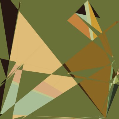 Geometrik soyutlama üretken sanat arkaplan çizimi