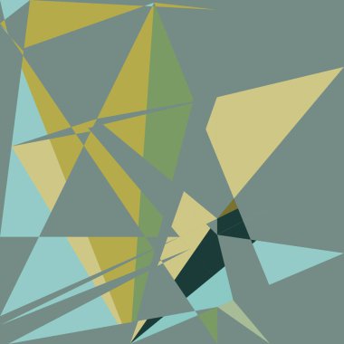 Geometrik soyutlama üretken sanat arkaplan çizimi