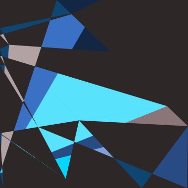 Geometrik soyutlama üretken sanat arkaplan çizimi