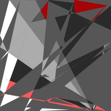 Geometrik soyutlama üretken sanat arkaplan çizimi