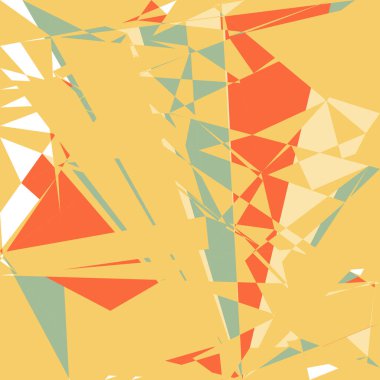 Geometrik soyutlama üretken sanat arkaplan çizimi