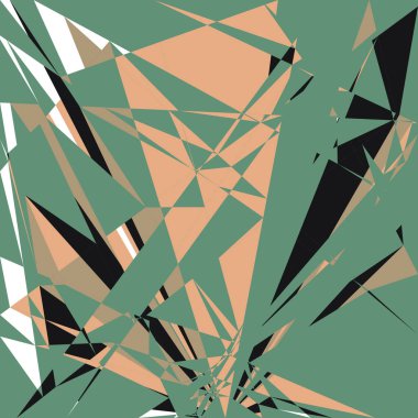 Geometrik soyutlama üretken sanat arkaplan çizimi