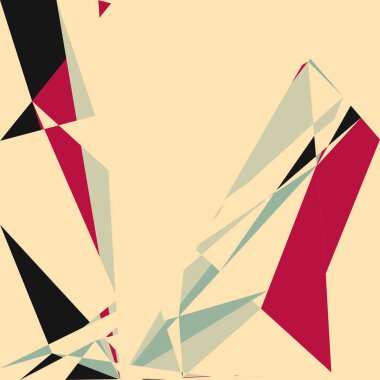 Geometrik soyutlama üretken sanat arkaplan çizimi