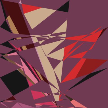 Geometrik soyutlama üretken sanat arkaplan çizimi