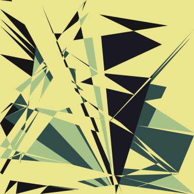 Geometrik soyutlama üretken sanat arkaplan çizimi