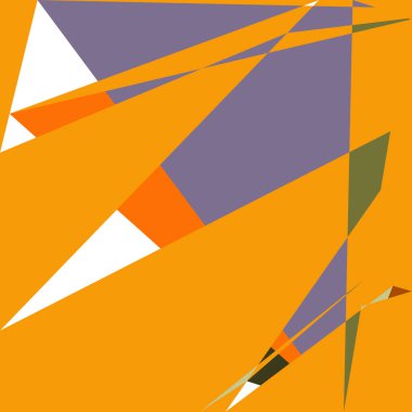 Geometrik soyutlama üretken sanat arkaplan çizimi