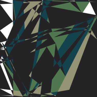 Geometrik soyutlama üretken sanat arkaplan çizimi