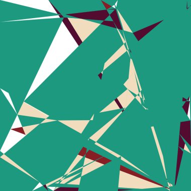 Geometrik soyutlama üretken sanat arkaplan çizimi