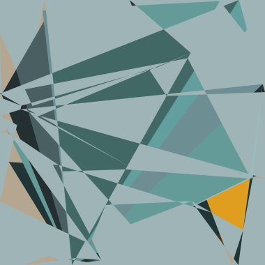 Geometrik soyutlama üretken sanat arkaplan çizimi