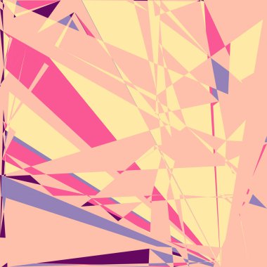 Geometrik soyutlama üretken sanat arkaplan çizimi