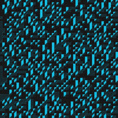 Edward Zajec 'in 1971' deki Il Cubo 'sunun uygulanması. Esasen 8 taştan oluşan bir Truchet fayans seti ve yerleştirme sanatı illüstrasyonu için kurallar