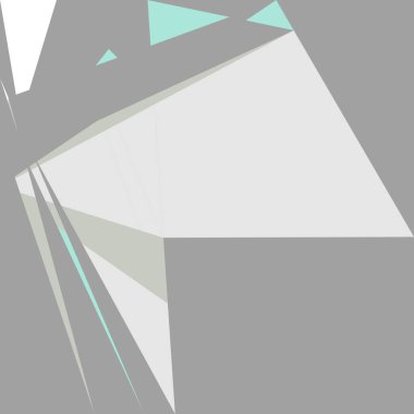 Geometrik soyutlama üretken sanat arkaplan çizimi