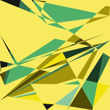 Geometrik soyutlama üretken sanat arkaplan çizimi