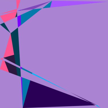 Geometrik soyutlama üretken sanat arkaplan çizimi