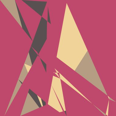 Geometrik soyutlama üretken sanat arkaplan çizimi