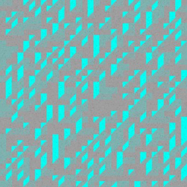 Edward Zajec 'in 1971' deki Il Cubo 'sunun uygulanması. Esasen 8 taştan oluşan bir Truchet fayans seti ve yerleştirme sanatı illüstrasyonu için kurallar