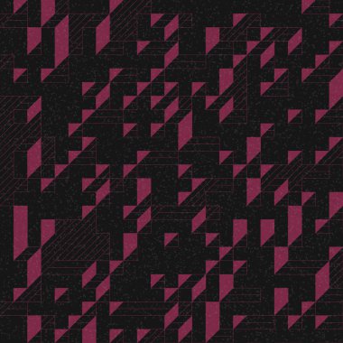 Edward Zajec 'in 1971' deki Il Cubo 'sunun uygulanması. Esasen 8 taştan oluşan bir Truchet fayans seti ve yerleştirme sanatı illüstrasyonu için kurallar