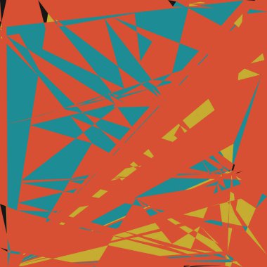 Geometrik soyutlama üretken sanat arkaplan çizimi