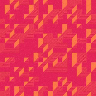 Edward Zajec 'in 1971' deki Il Cubo 'sunun uygulanması. Esasen 8 taştan oluşan bir Truchet fayans seti ve yerleştirme sanatı illüstrasyonu için kurallar