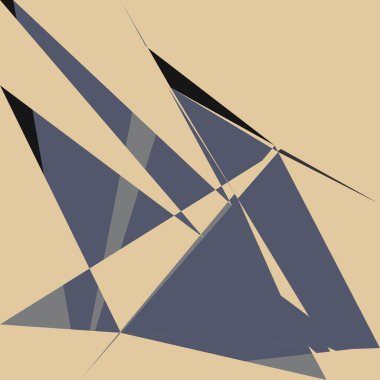 Geometrik soyutlama üretken sanat arkaplan çizimi