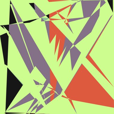 Geometrik soyutlama üretken sanat arkaplan çizimi