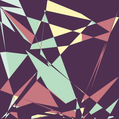 Geometrik soyutlama üretken sanat arkaplan çizimi