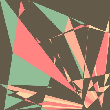 Geometrik soyutlama üretken sanat arkaplan çizimi