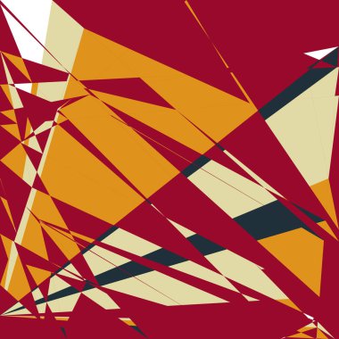 Geometrik soyutlama üretken sanat arkaplan çizimi