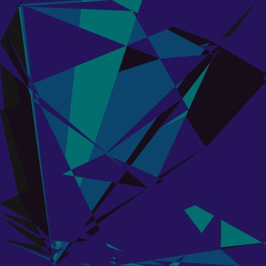 Geometrik soyutlama üretken sanat arkaplan çizimi