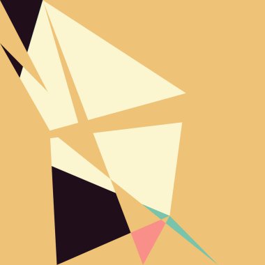 Geometrik soyutlama üretken sanat arkaplan çizimi