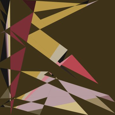 Geometrik soyutlama üretken sanat arkaplan çizimi