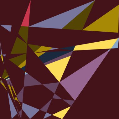 Geometrik soyutlama üretken sanat arkaplan çizimi