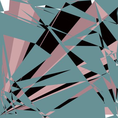 Geometrik soyutlama üretken sanat arkaplan çizimi